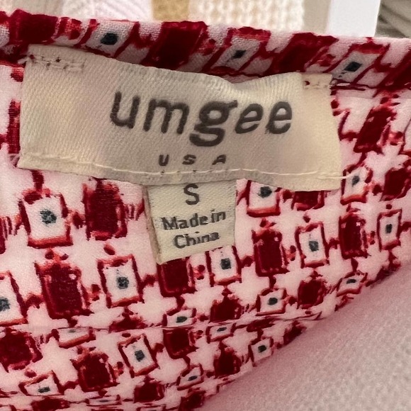 UMGEE Tunic Shift Dress sz. Small 3/4 sleeve Boho Hippie coastal beachy  #0671 - Picture 9 of 11